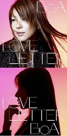 シングル「LOVE LETTER」の、DVD付き仕様（上）と通常仕様（下）のジャケット。どちらからもBoAの大人びた表情を伺うことができる。