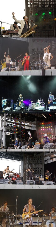 写真は上から東京スカパラダイスオーケストラ、Dragon Ash、BUMP OF CHICKEN、BEAT CRUSADERS、マキシマム ザ ホルモン、ウルフルズ。スペシャに縁の深い22組が最高のライブを繰り広げた。