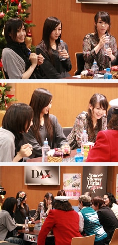 合コン会場は六本木・スペースシャワーTVのエントランスロビー。番組はゆるい雰囲気に包まれつつ進行した。