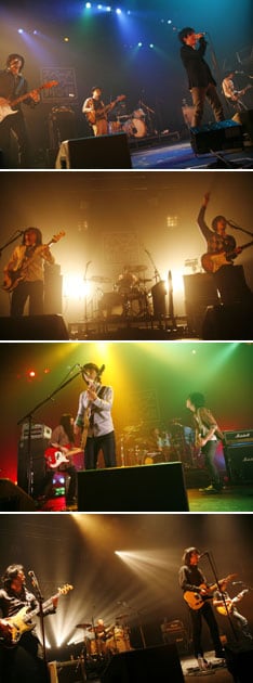 写真は上からthe ARROWS、アナログフィッシュ、Base Ball Bear、LOST IN TIME。このライブの模様はスペースシャワーTVで2008年2月に放送予定。