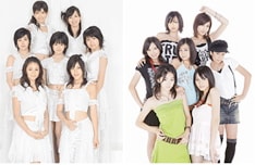 現在、無料動画配信サイト「Dohhh UP!」では、℃-ute（右）からのクリスマスメッセージを配信中。