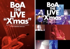 写真は左がDVD「BoA THE LIVE "X'Mas"」初回盤、右が通常盤のジャケット。