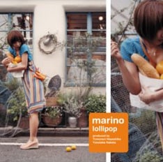趣味「写真をなめる / クッションをモミモミする」、特技「ハイジャンプ」というプロフィールを持つmarino。エイプリルズ・イマイの3月22日の日記では、楽しげなレコーディングの様子を見ることができる（写真は「lollipop」オリジナル盤ジャケット）。