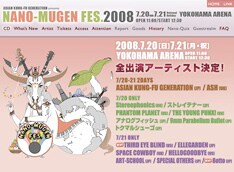 8otto、THIRD EYE BLINDはともに2日目の7月21日に出演。