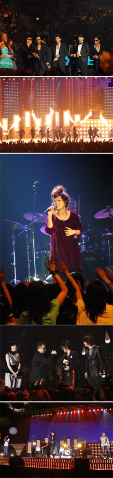 上はパリス・ヒルトンからの紹介を受けて登場したEXILE。