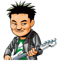 「パチスロ THE BLUE HEARTS」に登場する“河ちゃん”のイラスト。(c)JUGGLER/(c)Sammy(c)GINZA