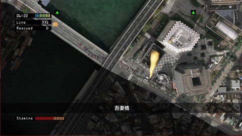 写真は実際のゲーム画面。ゲーム中のBGMは偶然にもガーション・キングスレイの「POPCORN」にそっくりな楽曲が使用されており、テクノファンはニヤリとさせられることになりそうだ。