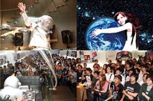 ライブのオープニングではフロントアクトのLumiからビデオメッセージが到着。宇宙服を着たDJなど現実離れしたステージが展開された。