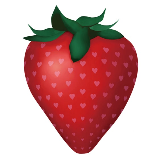 さくらんぼ、りんごと続いた“うた”シリーズのシンプルなイラストジャケット。第3弾はいちごに決定。