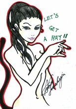 土屋アンナ直筆のイラストを見ることができるのは、「アンナのガチアツ道場」だけ。