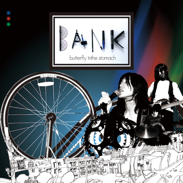 中高生を中心に人気上昇中のbutterfly inthe stomach。6月に行われたワンマンライブがソールドアウトしたほか、8月に行われたライブイベント「TREASURE05X」では入場規制がかかった（写真は「BANK」ジャケット）。