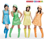 新星堂のスリーブケース裏面。メンバーは左から15号朝日奈央、1号加藤沙耶香、7号谷澤恵里香、13号長野せりな。