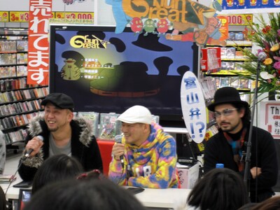 「グレートハント」の声優は3人の友人や家族が務め、全ての作業は富山県魚津市の自宅で実施。完全富山産のレアなアニメ作品だ。