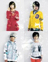 メンバーは写真左上から時計回りでAPI(Vo, B)、MAN(Vo, G)、NON(Dr) 、MICHELLE(Syn)。