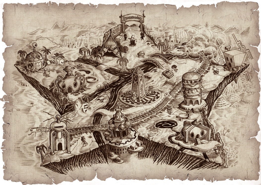 こちらは「Pentatonica」の地図。