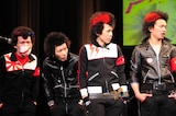 ライブハウスに集うヤンキーをナチュラルに演じたJAPAN-狂撃-SPECIAL(写真は2月10日に赤坂BLITZで行われた記者会見の模様)。