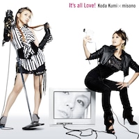「It's all Love!」CD+DVD仕様ジャケット写真。姉妹がクールなファッションでキメたコラボショット。