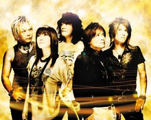 昨年は体調を崩してしまい、2日目のJAM Projectとしての出演が急遽キャンセルとなってしまった奥井雅美（写真左から2番目）。今年は「健康第一でがんばります」とリベンジを誓った。（写真：(C)Animelo Summer Live 2009/DWANGO）