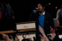 Kjは2月6日に長男が誕生して以来、この日が初ライブ。