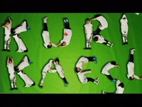 なんだか楽しそうな人文字。