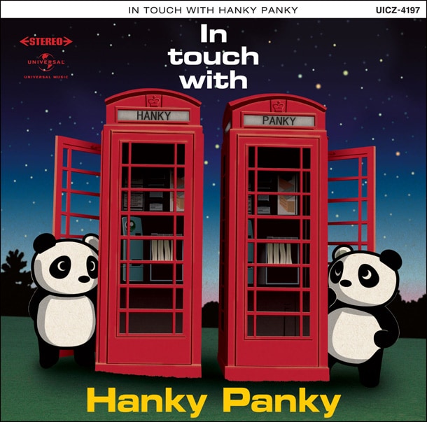 写真は「In touch with Hanky Panky」ジャケット。ちなみにひと足早く本作をチェックした小倉さんは、2曲目の「FOR THE STARS」が特にお気に入りとのこと。