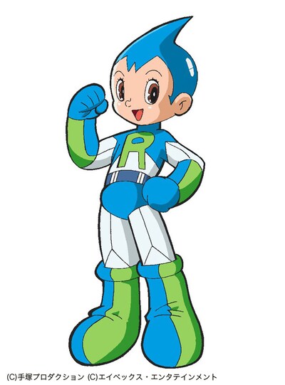 ラトム（写真）はアトムの分身であり、いとこのような存在。少年の心を持つアトムよりも少し大人びた青年の心を持っているので、かけひきなど機知に長けたところもある。