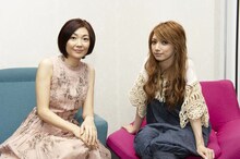 桜沢エリカ（左）と後藤真希（右）