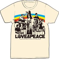 2ndミニアルバム「LOVE & PEACE」Tシャツはアイボリー（写真）とオレンジの2色。