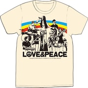 2ndミニアルバム「LOVE & PEACE」Tシャツはアイボリー(写真)とオレンジの2色。