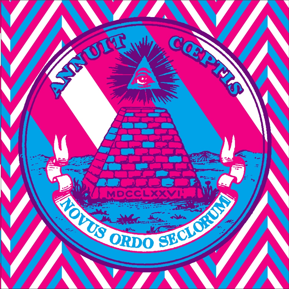 フリーメイソンのシンボル「プロビデンスの目」を思わせる「COMING SOON」のジャケットデザイン。
