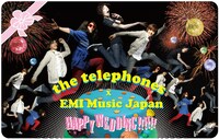the telephonesはEMIミュージック・ジャパンからのメジャーデビューも決定（写真はメジャー第1弾アイテムのテレフォンカード）。
