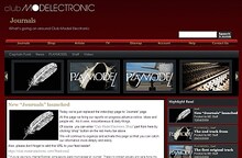 「Club Model Electronic」ログイン後の画面。なおTatsuya Oeは、8～9月のCDリリースを目指してCAPTAIN FUNKの作品も並行して制作中とのこと。