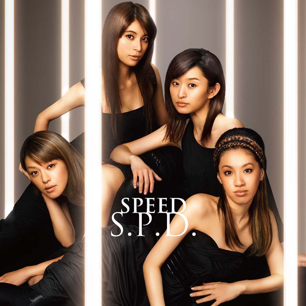 SPEEDのニューシングル「S.P.D.」CD+DVD仕様ジャケット。