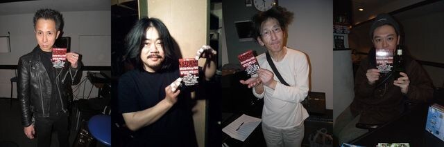 写真左からKONTA、中島オバヲ、清水一登、tatsu。