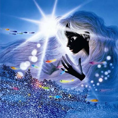 藤城清治の制作による「うつし絵」完全生産限定盤ジャケット。藤城はキャラクター「ケロヨン」の原作者でもあり、1960年代から関西で放送されたパルナス製菓のCMなどでも知られている。