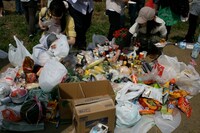 大量に集まったスナック菓子も、見事に完食。