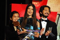 「最優秀コラボレーションビデオ賞」はNELLY and FERGIEが受賞（写真提供MTV JAPAN）。