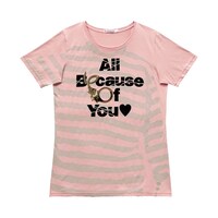 ブッチ・ウォーカーとアヴリル・ラヴィーンが楽曲提供した2008年リリースのシングル曲「All Because Of You」の歌詞をイメージしたアイテム。