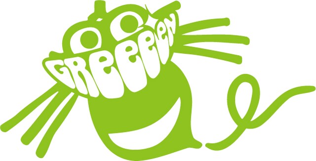 ハドソンの「ハチスケ」とGReeeeNのロゴを組み合わせたコラボレーションロゴ。