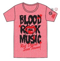 スペースシャワーTV限定“BLOOD ROCK MUSIC”Tシャツ（メランジレッド）