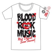 タワーレコード限定“BLOOD ROCK MUSIC”Tシャツ（ホワイト）