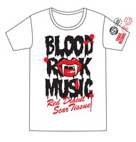 タワーレコード限定“BLOOD ROCK MUSIC”Tシャツ（ホワイト）