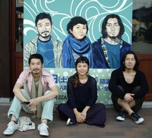 左からミト、郁子、大助。3人あわせてクラムボンだ。