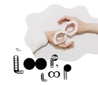 「どうしようもない恋愛を繰り返してしまう」という歌詞の内容を表現した「ループ、ループ」のジャケット。