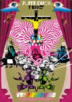 画像はパッケージ写真。the telephonesは7月8日にEMI Music Japanよりメジャーデビューアルバム「DANCE FLOOR MONSTERS」をリリースするが、今回のDVDについてはUK PROJECTからのリリースとなる。