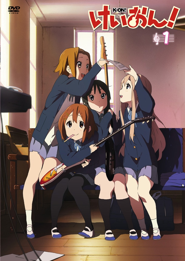 写真は7月29日に発売されたアニメ「けいおん！」DVD第1巻。2巻は8月19日、3巻は9月16日に発売される。