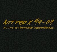 「NITRO X 99-09」ジャケット写真。タイトルは世界的なグラフィックアーティストのFuturaが手掛け、AIR JORDANなどで使用されているエレファント柄のテキスタイルが使用されている。