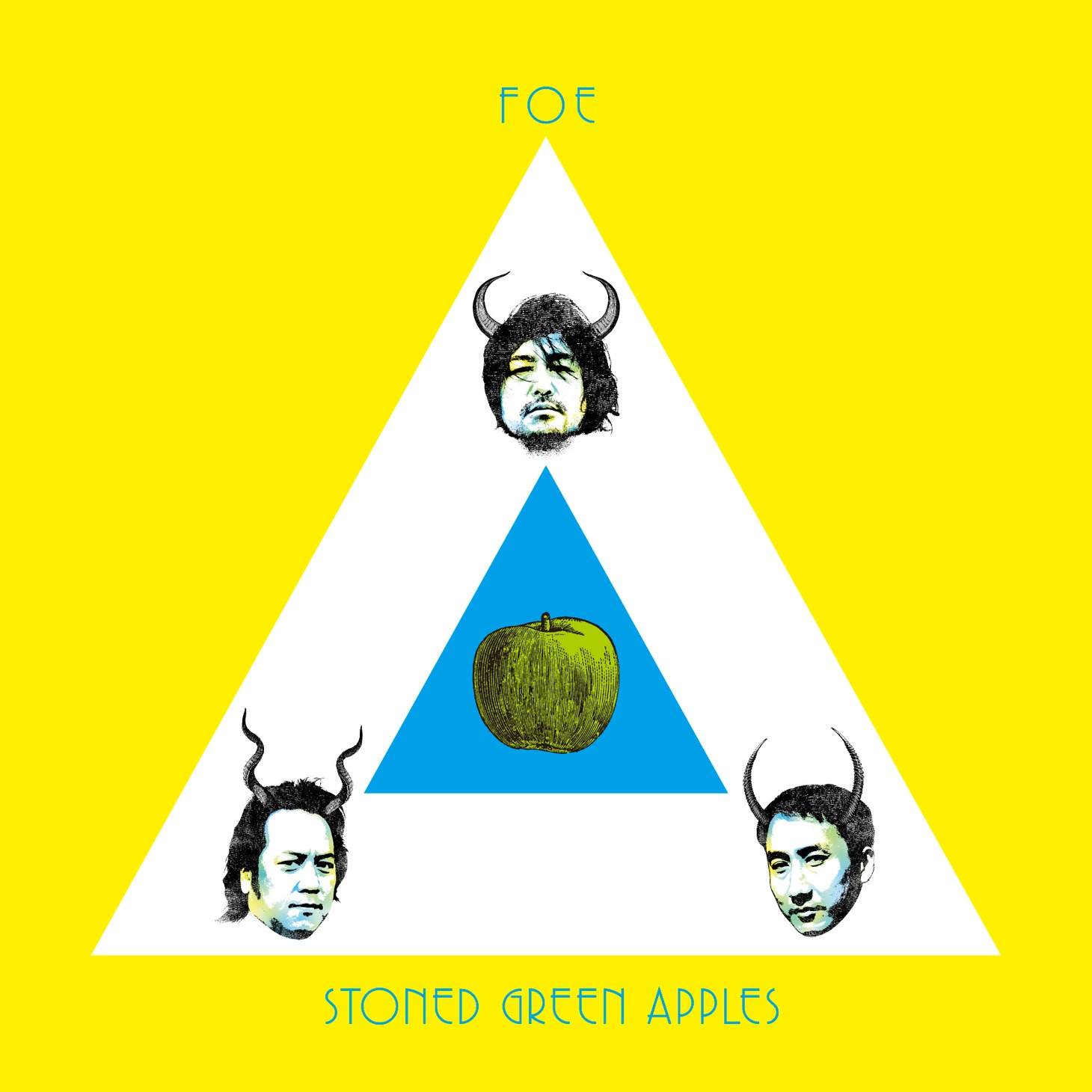 写真はSTONED GREEN APPLESとのスプリット「THE DARK SIDE OF THE APPLE」。
