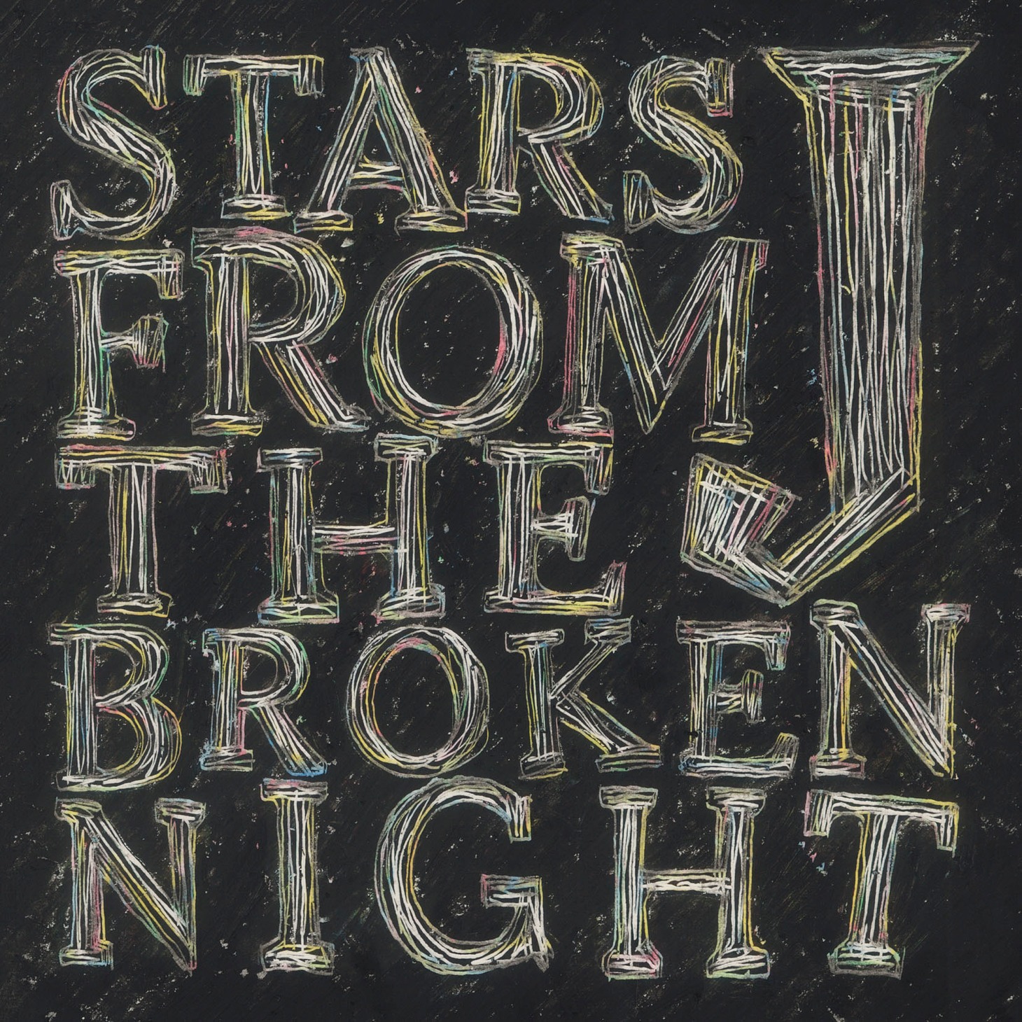 「STARS FROM THE BROKEN NIGHT」初回限定盤。タイトルの由来についてJは「昔から歌詞に『夜』をつけることが多かったので今回は敢えて『夜』を全面に出してみようと思いました」と語っている。