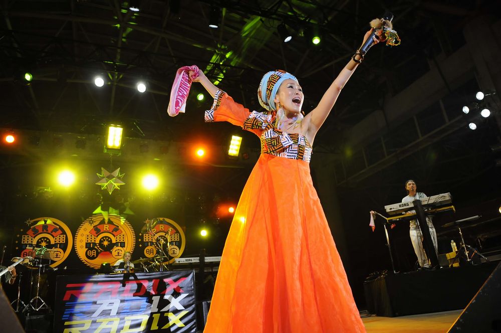 写真は「STARLIGHT REGGAE FESTA in 明宝 2009」での様子。